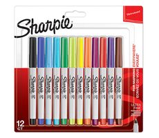 Marker Sharpie Ultra Fine Marker permanentny mix kolorów 0,5mm 12 szt