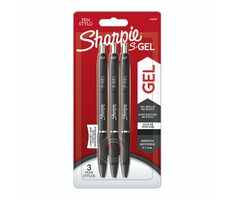 Długopis żelowy Sharpie S-Gel 0,7mm 3szt. Czarny