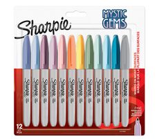 Marker Sharpie Mystic Gems permanentny mix kolorów 12 szt