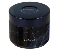 Quokka Whim Food Jar 0,36 l czarny marmur / Termos do żywności / stal nierdzewna 