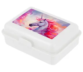 Pudełko na przekąski BAAGL Unicorn Kingdom / 17,8x6x12,2 cm