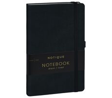 Notatki grupy Presco Czarne / w linie / 13 × 21 cm