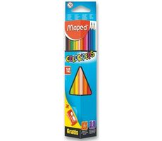 Kredki trójkątne Maped Color&#39;Peps 12 szt. z temperówką