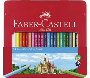 Kredki Faber-Castell 24 szt. w blaszanym pudełku