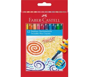 Wosk Faber-Castell Twist 12 kolorów