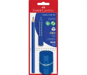 Ołówek Faber-Castell Graphite Grip Jumbo z dodatkami niebieski / Twardość B
