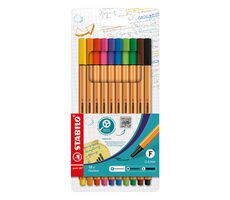 STABILO® point 88 - zestaw 10 szt. - 10 różnych kolorów