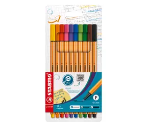 STABILO® point 88 - zestaw 10 szt. - 10 różnych kolorów