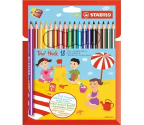 STABILO® Trio gruby zestaw 18 kredek z temperówką