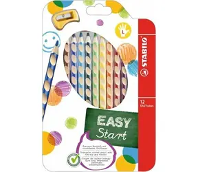 STABILO® EASYcolors - zestaw 12 elementów z temperówką - 12 różnych kolorów