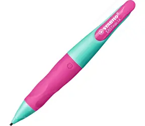 STABILO® EASYergo 1.4 turkusowy/neonowy róż - w zestawie. 3 zapasowe ołówki