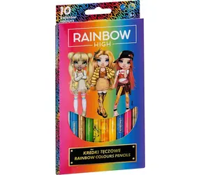 Kredki ASTRA Rainbow High JUMBO 10 szt