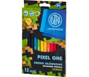 Kredki ASTRA Pixel One 12 szt. Jumbo