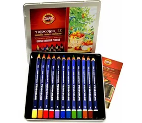 KOH-I-NOOR Kredki trójkątne 3162 Triocolor mocne 12 szt.