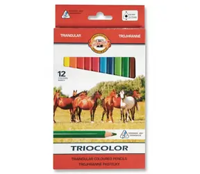KOH-I-NOOR Kredki trójkątne Triocolor 12 szt