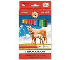 KOH-I-NOOR Kredki trójkątne 3144 Triocolor 24 szt