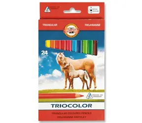 KOH-I-NOOR Kredki trójkątne 3144 Triocolor 24 szt