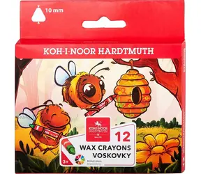 KOH-I-NOOR Trójkątne laski woskowe 12 szt