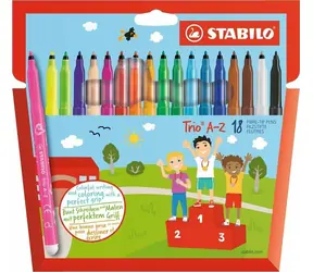STABILO® Trio AZ - zestaw 18 sztuk - 18 różnych kolorów