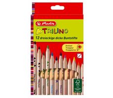 Kredki HERLITZ Trilino 12 kolorów (trójkąt)