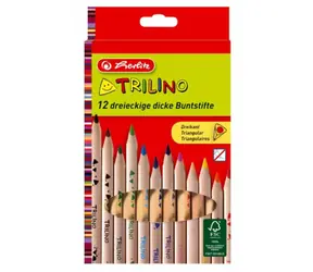 Kredki HERLITZ Trilino 12 kolorów (trójkąt)