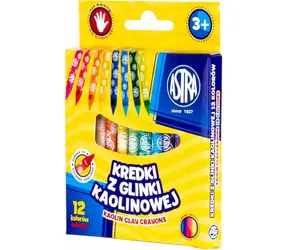 Kredki kaolinowe ASTRA 12 szt