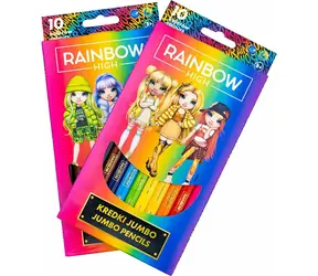 Kredki ASTRA Rainbow High JUMBO 10 szt