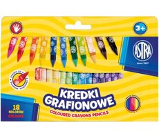 Kredki kaolinowe ASTRA 18 szt