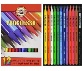 KOH-I-NOOR Kredki w lakierze Progresso 12 szt