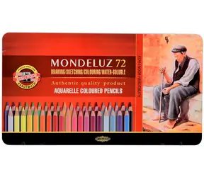 KOH-I-NOOR Kredki akwarelowe Mondeluz 3727 - 72 szt
