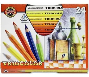 KOH-I-NOOR Kredki trójkątne 3154 Triocolor mocne 24 szt.