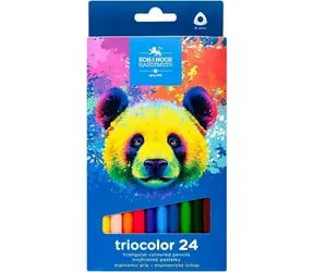 KOH-I-NOOR Kredki trójkątne Triocolor 24 szt. Miś