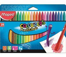 Maped Trójkątne pastele plastikowe Color&#39;Peps PlastiClean 24 szt