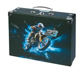 BAAGL Składany kufer szkolny Motocykl z osprzętem / 32,5 x 10,5 x 26 cm