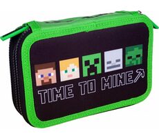 Piórnik ASTRA School trzypiętrowy Minecraft Alex&Steve