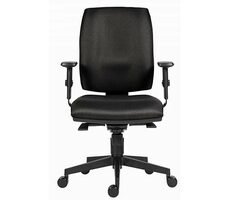 Nierozpakowane - Powerton Hana czarny / Ergonomiczny fotel biurowy / nośność 120 kg / nierozpakowane