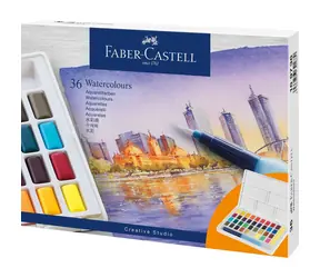 Farby akwarelowe Faber-Castell - paleta plastikowa 36 szt.
