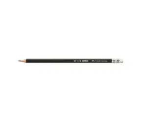 Faber-Castell 1112 Ołówek grafitowy z gumką - twardość HB 12 szt.