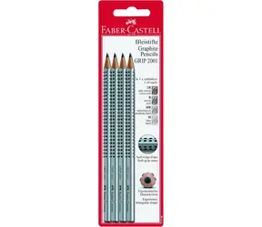Ołówek grafitowy Faber-Castell Grip 2001 - HB/H/2B/B 4 szt.