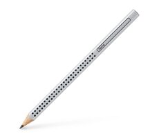 Ołówek grafitowy Faber-Castell Jumbo Grip - HB srebrny 12 szt.