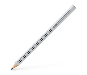 Ołówek grafitowy Faber-Castell Jumbo Grip - HB srebrny 12 szt.