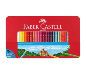 Kredki Faber-Castell heksagonalne - pudełko blaszane 60 szt.