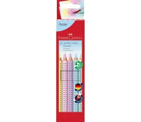 Faber-Castell Jumbo Grip Pastel - Kredki - pudełko papierowe 5 szt.