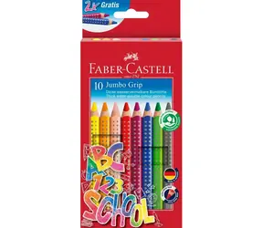 Faber-Castell Jumbo Grip - Kredki - pudełko papierowe 10 szt.