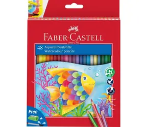 Faber-Castell Classic Colour - Kredki akwarelowe - kartonik 48 szt.