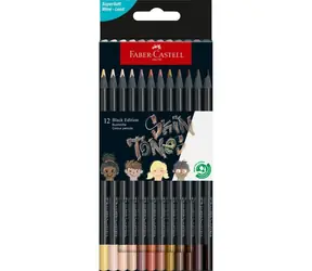 Faber-Castell Black Edition Skin Tones - Kredki - pudełko papierowe 12 szt.