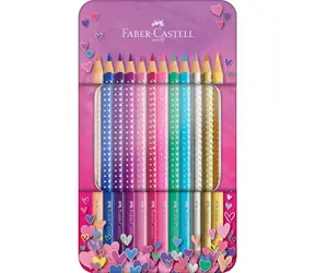 Faber-Castell Sparkle - Kredki - pudełko prezentowe 12 szt.