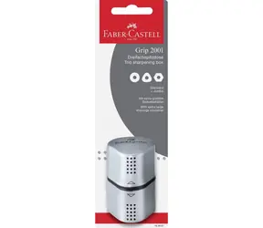 Temperówka Faber-Castell Grip 2001 Trio srebrna