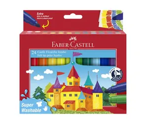 Markery Faber-Castell Jumbo - pudełko papierowe 24 szt.