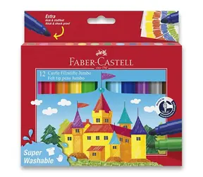 Markery Faber-Castell Jumbo - pudełko papierowe 12 szt.
